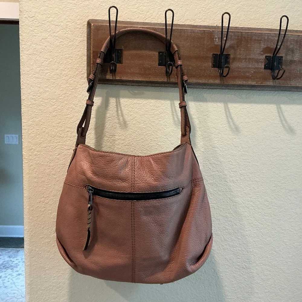 OrYANY Josie Leather Fringe Blush Adjustable Strap Handbag (2 of 2)